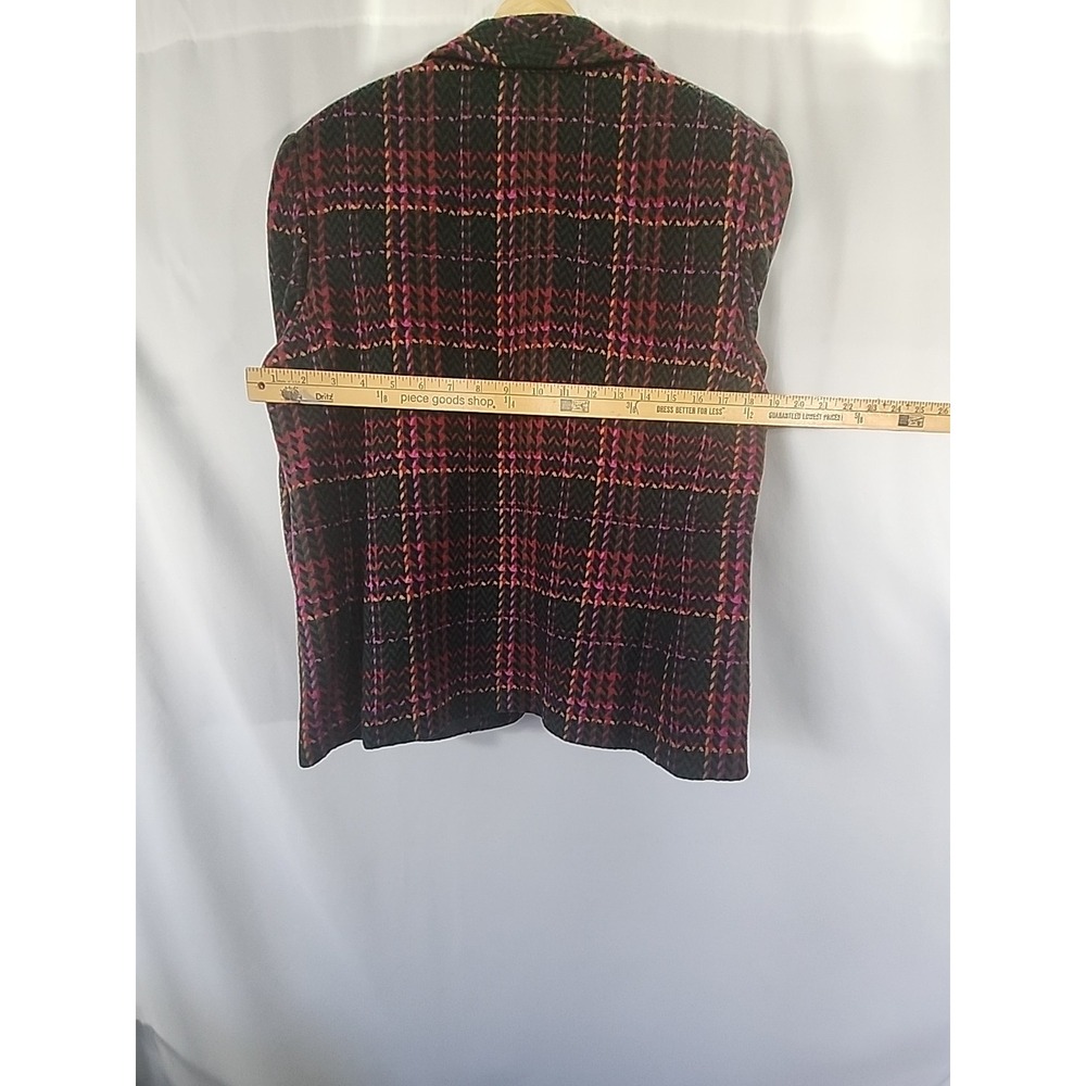 Pendleton Virgin Wool Multicolor Plaid‎ Blazer Ja… - image 10